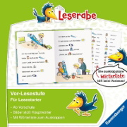 Buchcover und Innenansicht für das Buch: Leserabe Vor-Lesestufe - Lustige Geschichten vom 1. Schultag