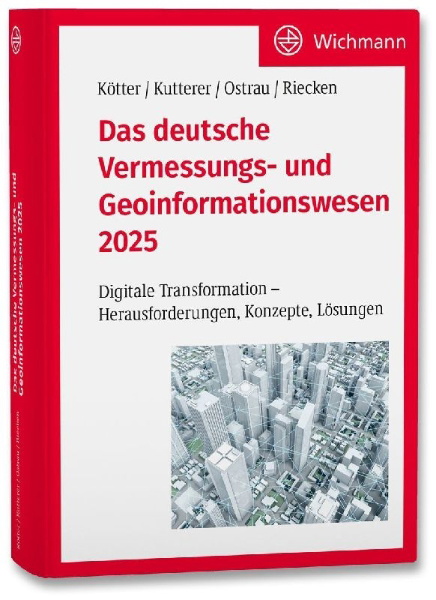 Buchcover und Innenansicht für das Buch: Das deutsche Vermessungs- und Geoinformationswesen 2025