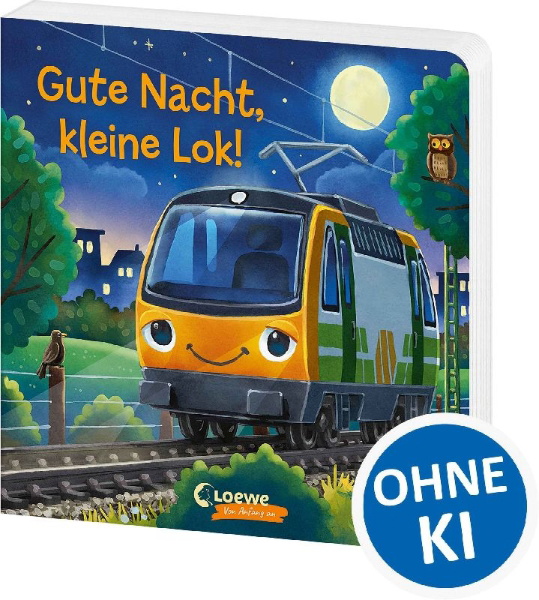 Buchcover und Innenansicht für das Buch: Gute Nacht, kleine Lok!