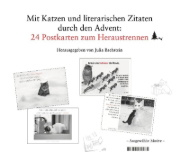 Buchcover und Innenansicht für das Buch: Der literarische Katzen-Adventskalender