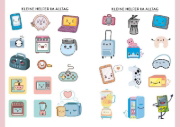 Buchcover und Innenansicht für das Buch: Kawaii Stickerbuch - Band 1