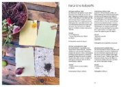 Buchcover und Innenansicht für das Buch: Papiere schöpfen und gestalten