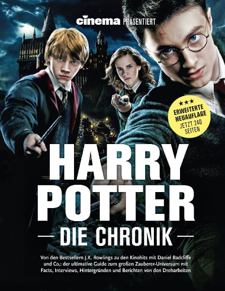 Buchcover und Innenansicht für das Buch: Cinema präsentiert: Harry Potter - Die Chronik (Erweiterte Neuausgabe)