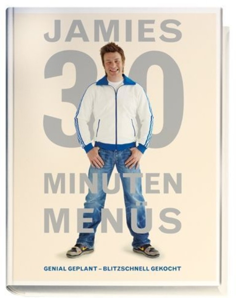 Buchcover und Innenansicht für das Buch: Jamies 30 Minuten Menüs