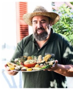 Buchcover und Innenansicht für das Buch: Einfach genial grillen - Vegetarisch