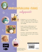 Buchcover und Innenansicht für das Buch: Happy Squishys häkeln - Niedliche Plüschtiere für Squishmallow-Fans