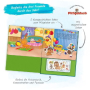 Buchcover und Innenansicht für das Buch: Trötsch Unser Sandmännchen Magnet-Spielbuch Pittiplatsch Pappenbuch mit Magneten