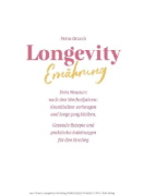 Buchcover und Innenansicht für das Buch: Longevity-Ernährung