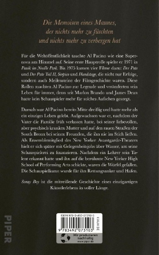 Buchcover und Innenansicht für das Buch: Sonny Boy