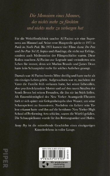 Buchcover und Innenansicht für das Buch: Sonny Boy