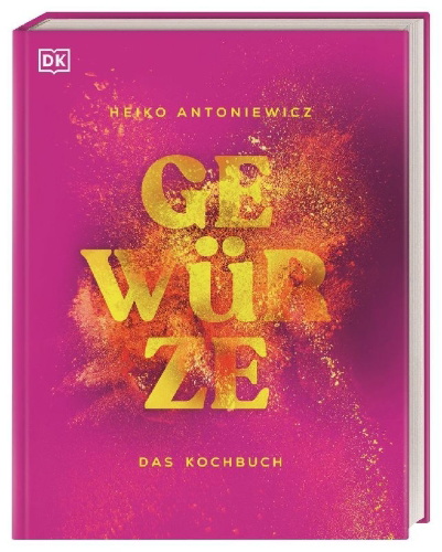 Buchcover und Innenansicht für das Buch: Gewürze - Das Kochbuch