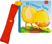 Buchcover und Innenansicht für das Buch: Mein erstes Fühl-Buch für den Buggy: 10 tapsige Tiere