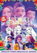 Buchcover und Innenansicht für das Buch: Kpop Demon Hunters Livre de coloriage