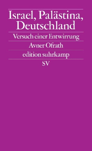 Buchcover und Innenansicht für das Buch: Israel, Palästina, Deutschland