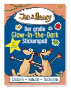 Buchcover und Innenansicht für das Buch: Jan & Henry: Der große Glow-in-the-Dark-Stickerspaß