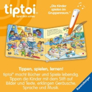 Buchcover und Innenansicht für das Buch: tiptoi® Abenteuer Großwerden - Piet kommt in den Kindergarten