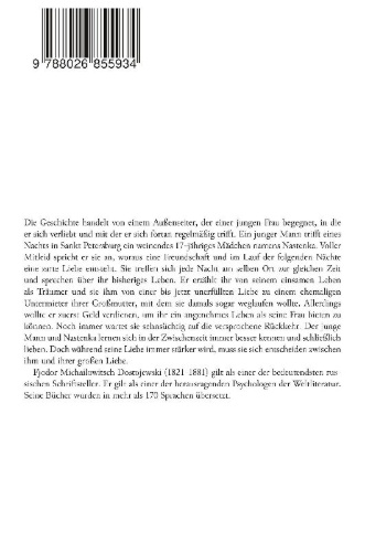 Buchcover und Innenansicht für das Buch: Weiße Nächte