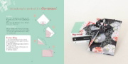 Buchcover und Innenansicht für das Buch: Furoshiki - l'art d'emballer avec du tissue