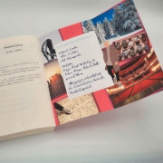 Buchcover und Innenansicht für das Buch: 4 Months, 24 Melodies & 1 Maybe