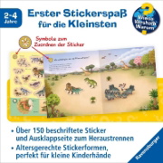 Buchcover und Innenansicht für das Buch: Wieso? Weshalb? Warum? junior Stickerheft - Dinosaurier