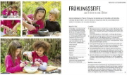 Buchcover und Innenansicht für das Buch: 45 Gartenprojekte für Kinder ab 3 Jahren