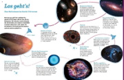 Buchcover und Innenansicht für das Buch: WAS IST WAS Universum. Galaxien, Sterne, Schwarze Löcher