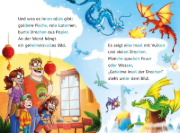 Buchcover und Innenansicht für das Buch: Leseprofis - Silbe-für-Silbe: Das Geheimnis der Dracheninsel, 1. Klasse