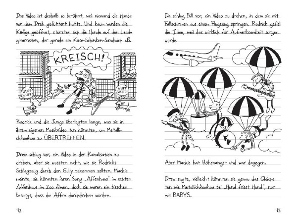 Buchcover und Innenansicht für das Buch: Diary of a Wimpy Kid 17