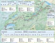 Buchcover und Innenansicht für das Buch: Schweiz: Jakobsweg vom Bodensee zum Genfersee