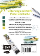 Buchcover und Innenansicht für das Buch: Zeichnen mit Jens Hübner: Landschaften entdecken und erleben