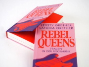 Buchcover und Innenansicht für das Buch: Rebel Queens. Frauen in der Rockmusik