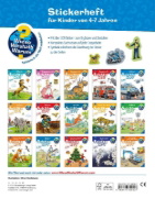 Buchcover und Innenansicht für das Buch: Wieso? Weshalb? Warum? Stickerheft: Polizei