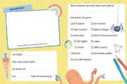 Buchcover und Innenansicht für das Buch: Der Ernst des Lebens: Mein Album vom 1. Schultag