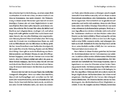 Buchcover und Innenansicht für das Buch: Die Erben der Toten