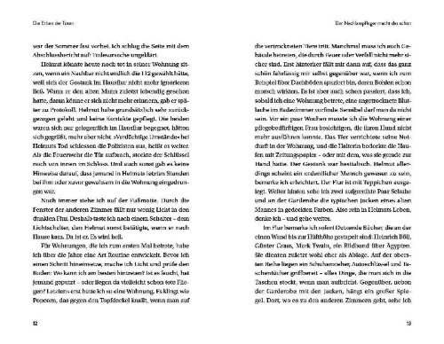 Buchcover und Innenansicht für das Buch: Die Erben der Toten