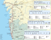 Buchcover und Innenansicht für das Buch: Portugal Spanien: Jakobsweg Caminho Português von Porto nach Santiago und Finisterre
