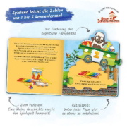 Buchcover und Innenansicht für das Buch: Trötsch Unser Sandmännchen Puzzlebuch Zahlenzug Puzzlebuch