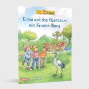 Buchcover und Innenansicht für das Buch: Conni-Bilderbücher: Conni und das Abenteuer mit Kranich Klaus