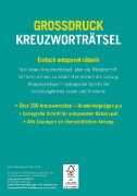 Buchcover und Innenansicht für das Buch: Großdruck Kreuzworträtsel - Band 7 - Über 280 Rätsel in großer Schrift für Senioren & Erwachsene