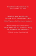 Buchcover und Innenansicht für das Buch: Bertolt Brecht: A literary life
