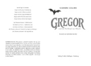 Buchcover und Innenansicht für das Buch: Gregor and the Prophecy of Bane