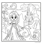 Buchcover und Innenansicht für das Buch: Cozy Coloring Disney - Cuties