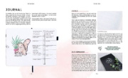Buchcover und Innenansicht für das Buch: Handletter your Journal