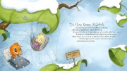 Buchcover und Innenansicht für das Buch: Die kleine Spinne Widerlich - Wundervolle Winterzeit