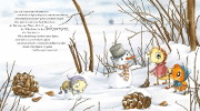 Buchcover und Innenansicht für das Buch: Die kleine Spinne Widerlich - Wundervolle Winterzeit