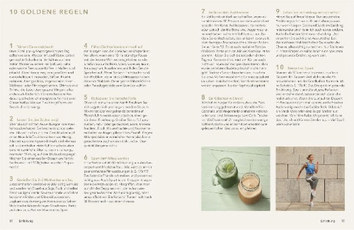 Buchcover und Innenansicht für das Buch: Gesund und fit mit Frank Rosin