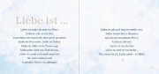 Buchcover und Innenansicht für das Buch: Liebe bleibt für immer