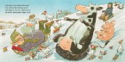 Buchcover und Innenansicht für das Buch: Lieselotte feiert Weihnachten 