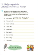 Buchcover und Innenansicht für das Buch: Fit für Deutsch 4. Klasse. Mein 5-Minuten-Block