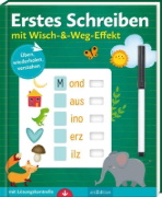Buchcover und Innenansicht für das Buch: Erstes Schreiben - mit Wisch-&-Weg-Effekt